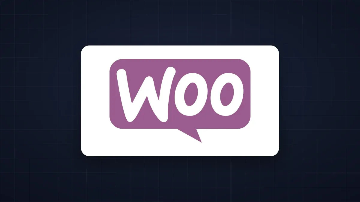 WooCommerce-Logo auf dunklem Hintergrund