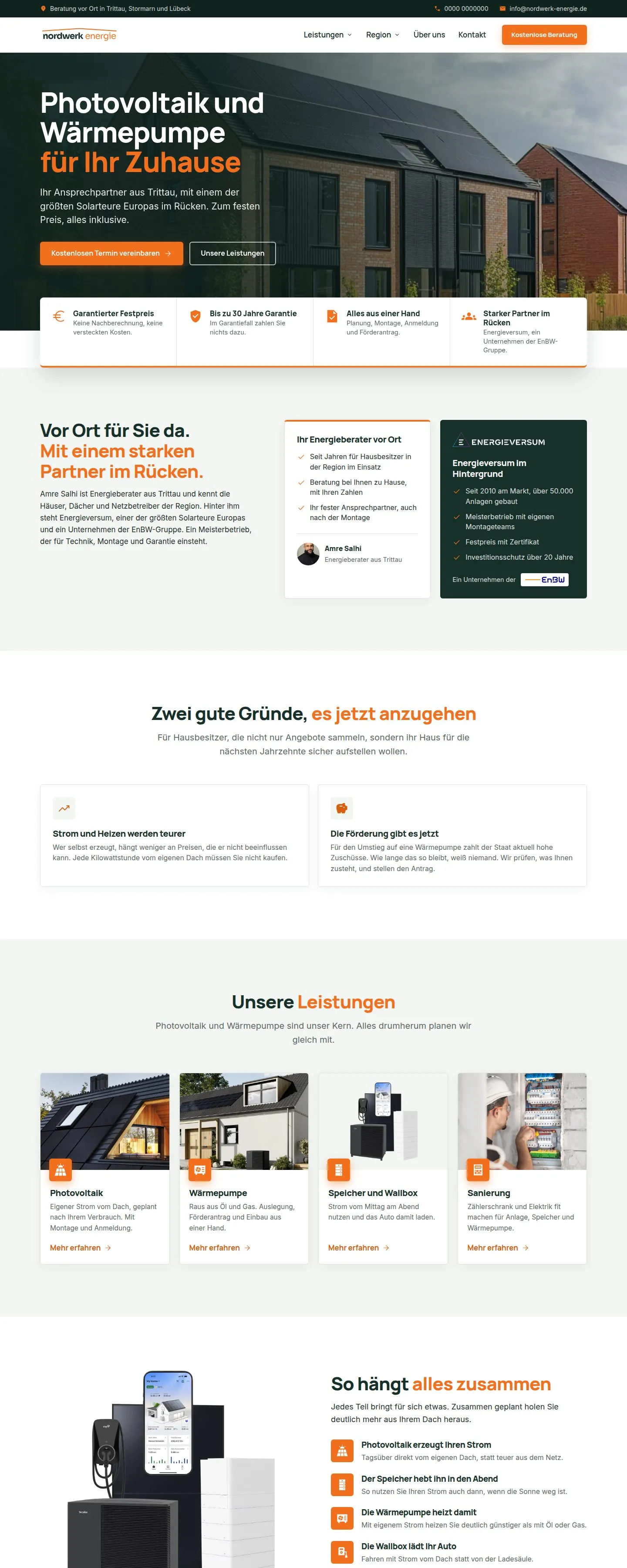Website Nordwerk Energie