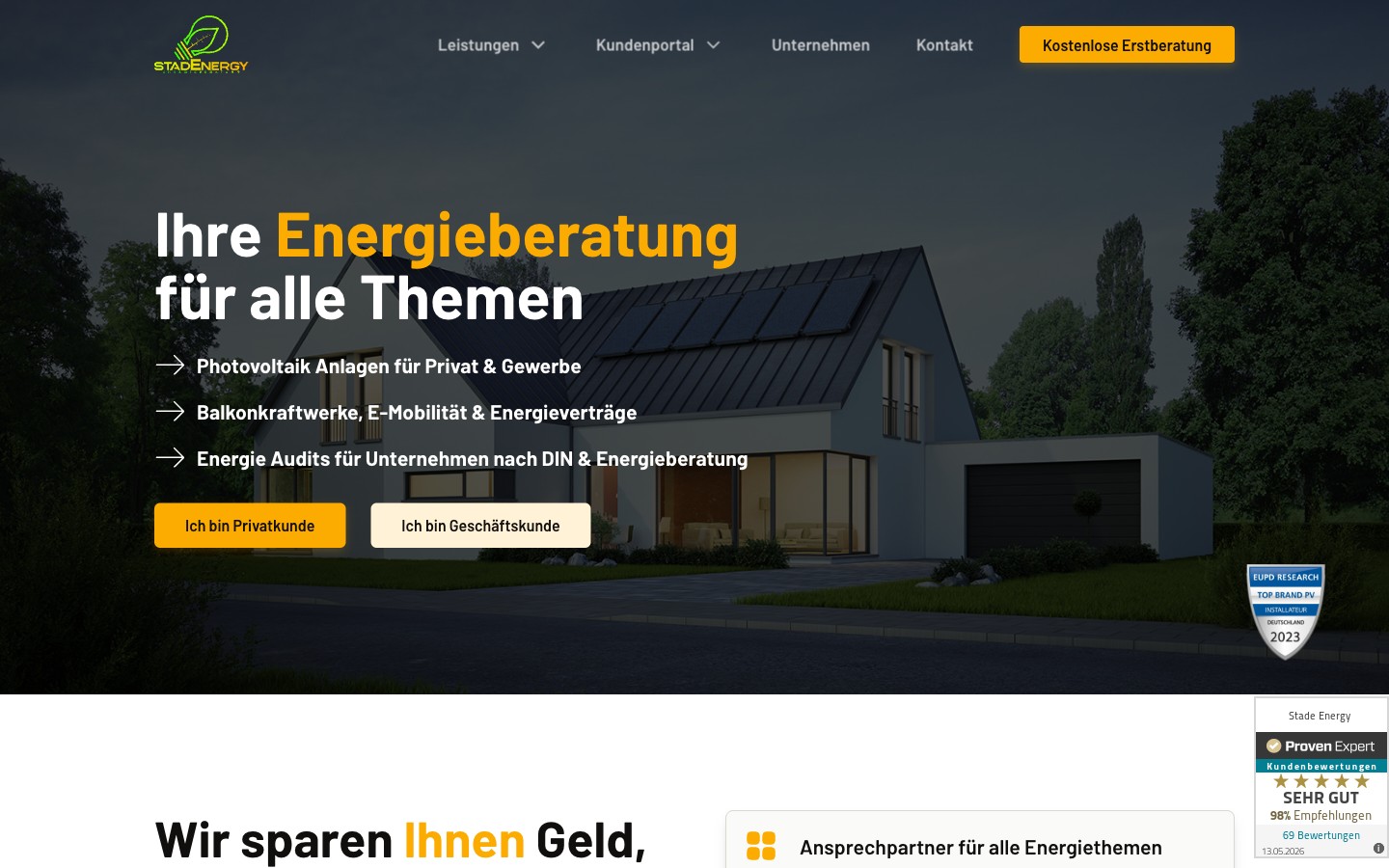 Stade Energy — Vorschau